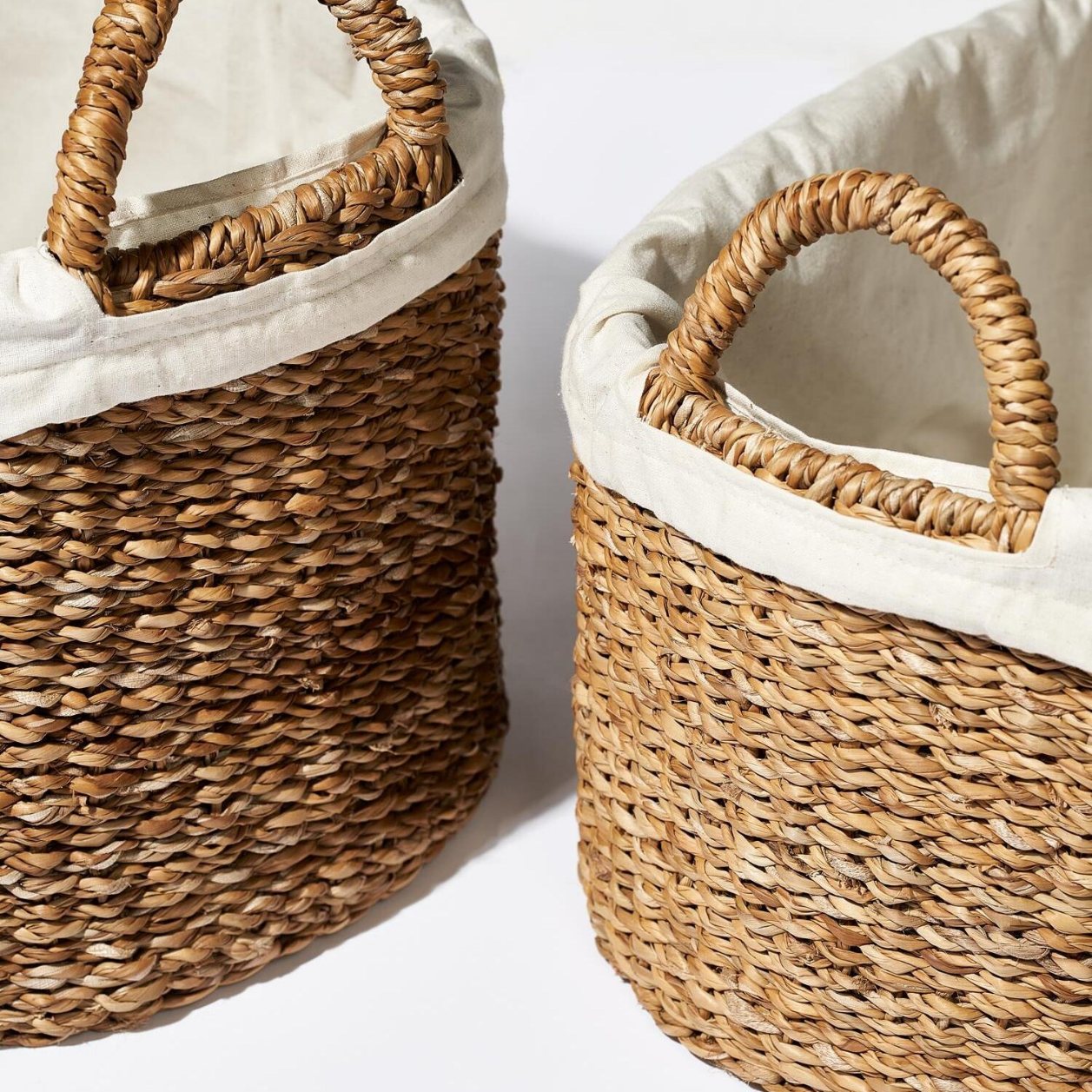 Wäschekorb WICKER, 2er-Set, Sea Grass, Humdakin