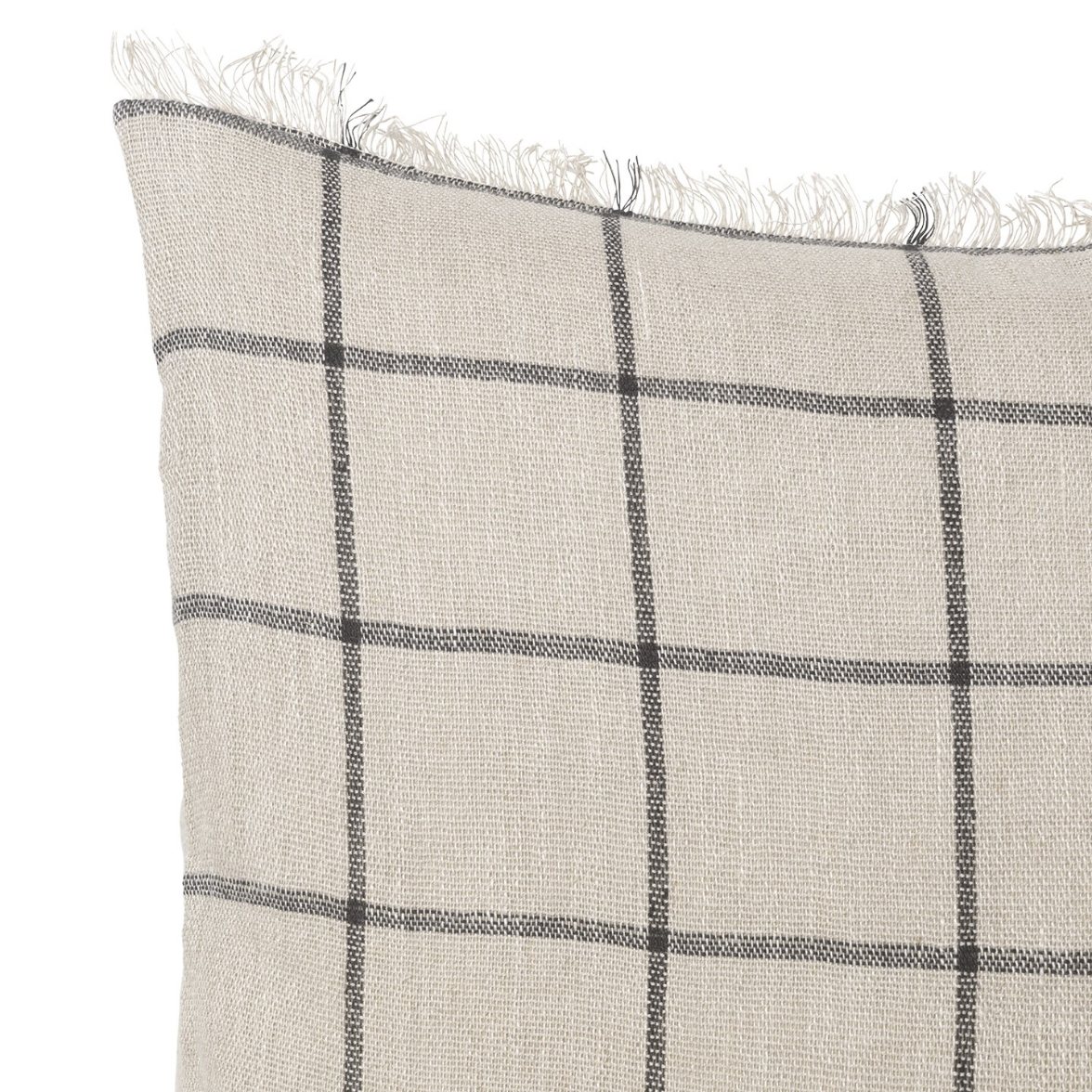 Deko Kissen CALM 50 x 50 cm, beige, baumwolle / leinen, fest LIVING
