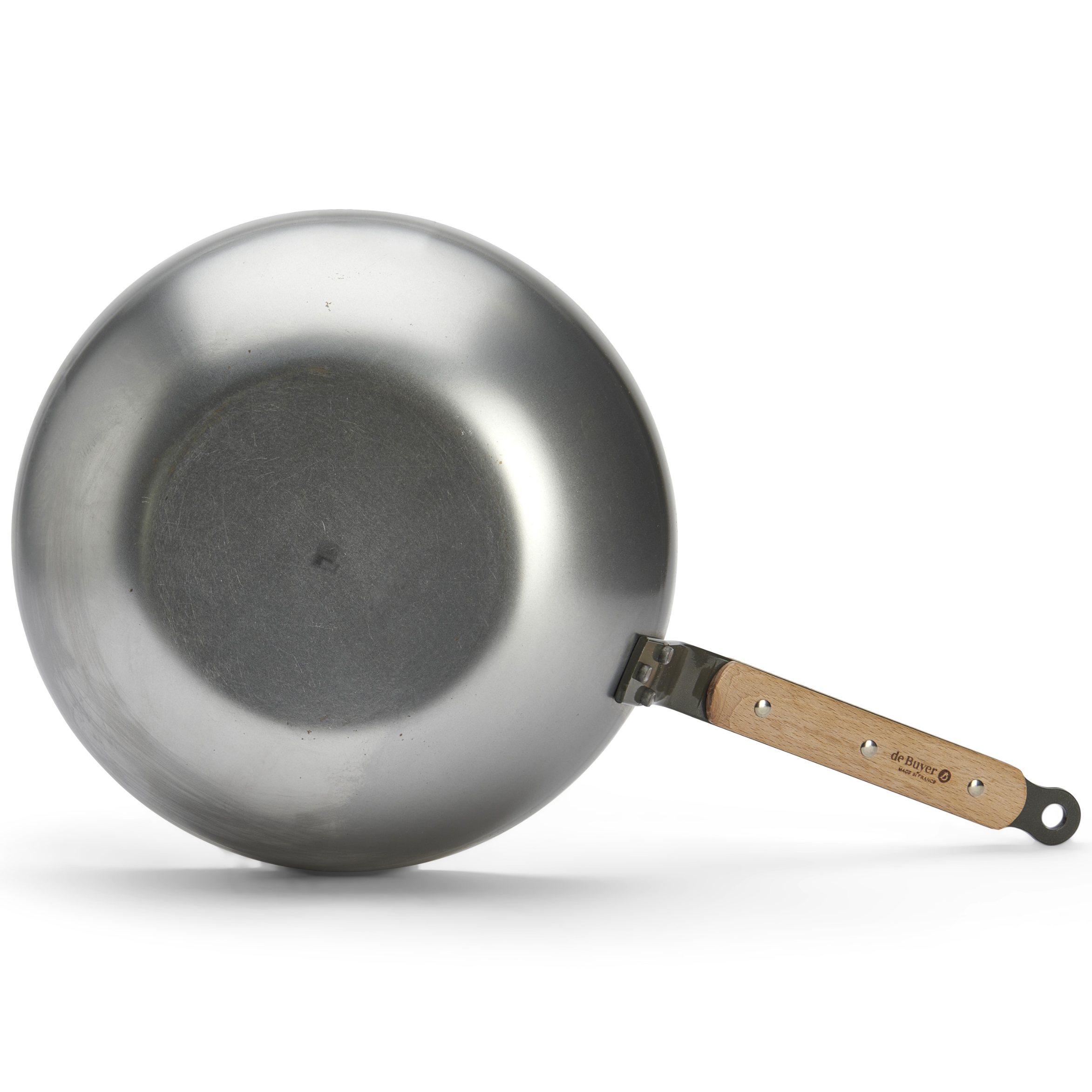 Wok MINERAL B BOIS 28 cm, silber, stahl, de Buyer