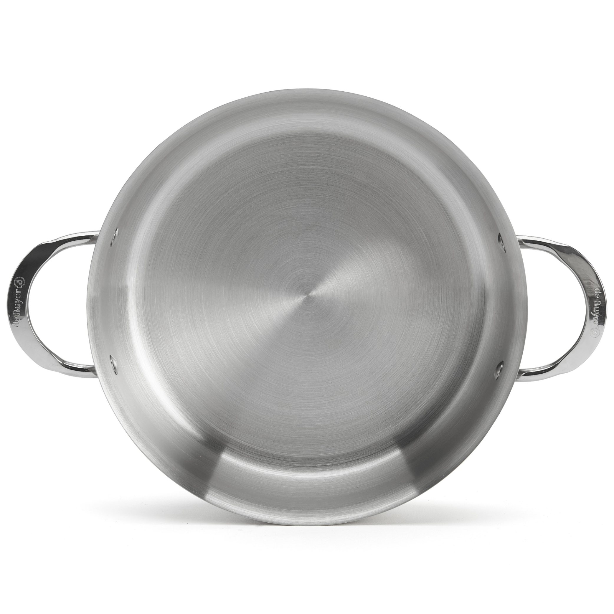 Bratentopf niedrig ALCHIMY 24 cm, silber, edelstahl, de Buyer