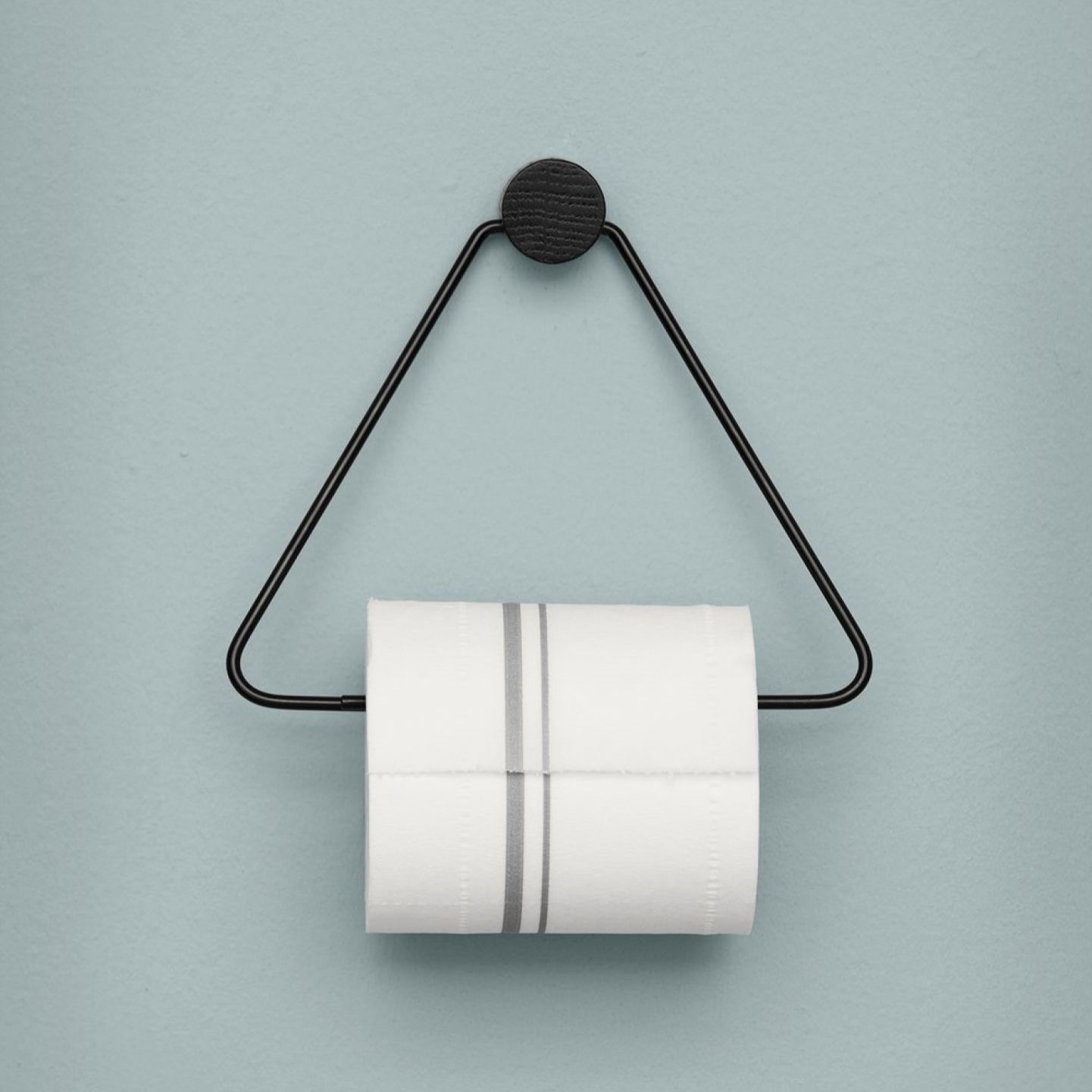 Toilettenpapierhalter 17,5 cm, schwarz, eisen, fest LIVING