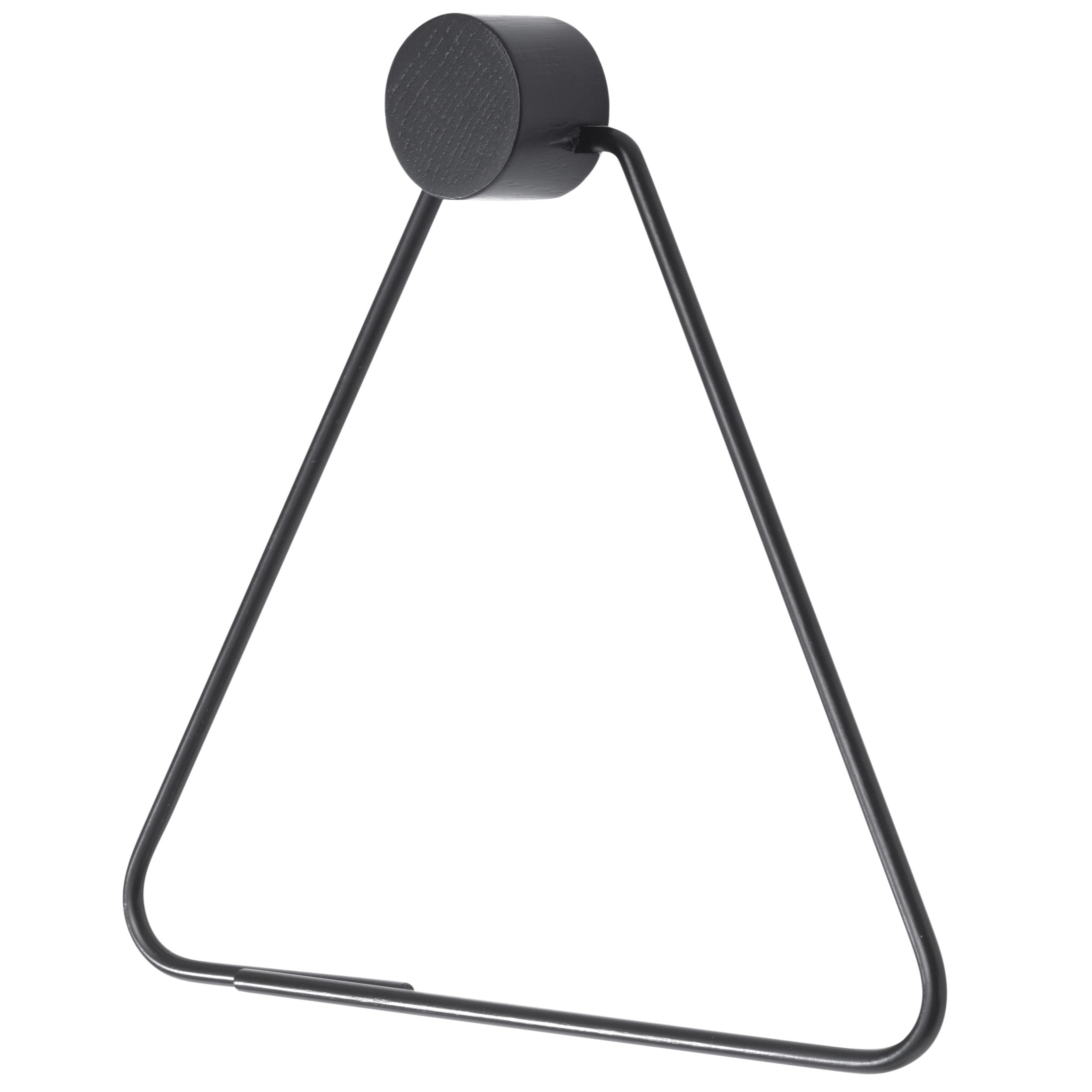 Toilettenpapierhalter 17,5 cm, schwarz, eisen, fest LIVING