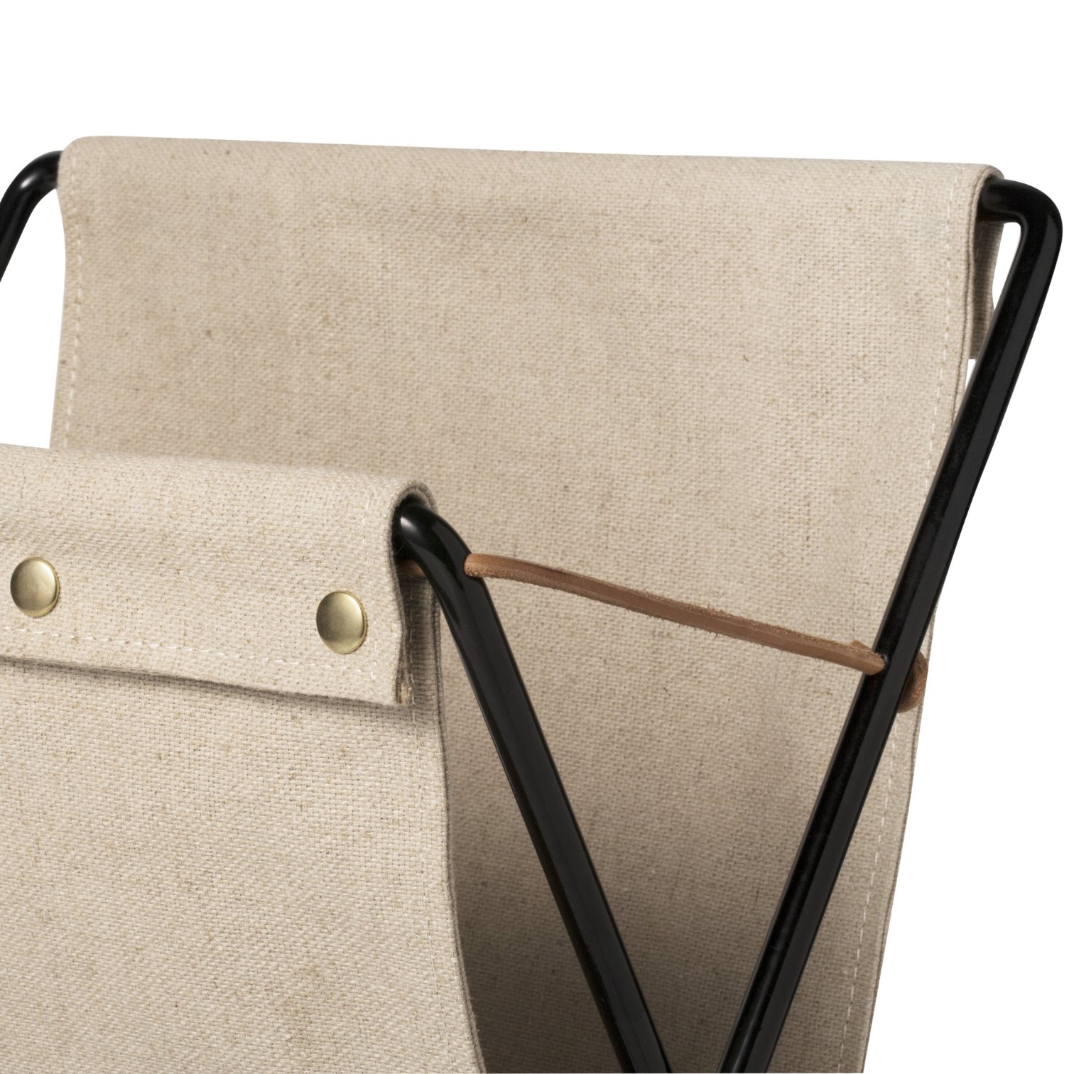 Zeitungsständer HERMAN 51 cm, eisen / baumwolle, fest LIVING