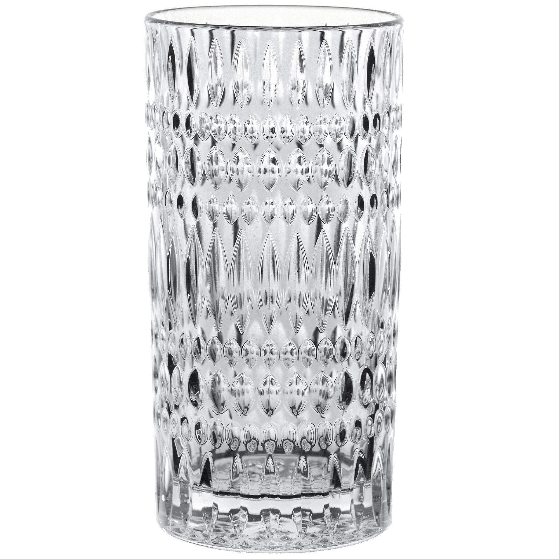 Longdrinkglas ETHNO, mit Whiskygläsern, set à 12 st, klar, glas, Nachtmann