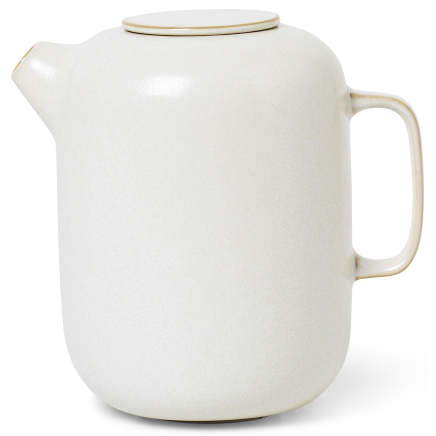 Kaffeekanne SEKKI 1 l, creme, steingut, ferm LIVING