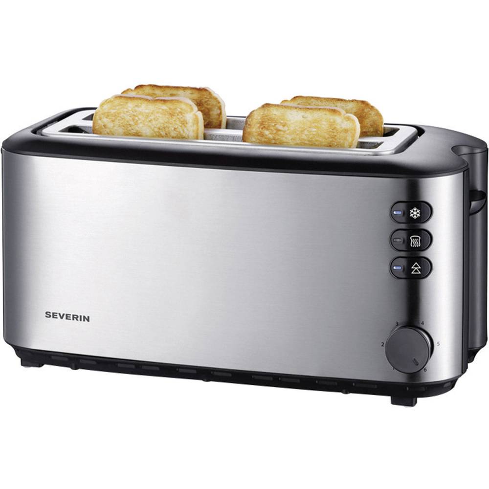 Toaster für zwei Scheiben AT 2509 Severin Silber