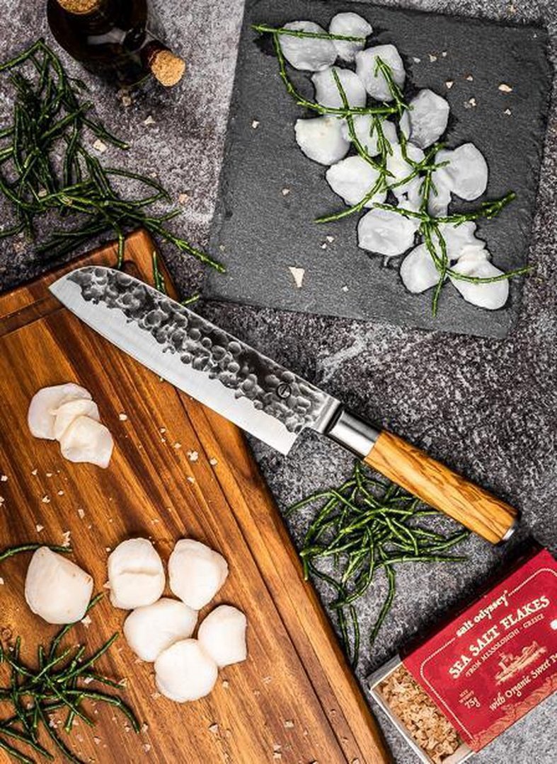 Santoku Messer OLIVE 18 cm, Forged