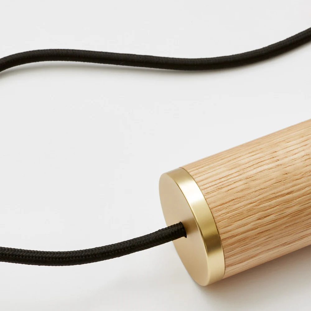 Hängelampe KNUCKLE 8 cm, braun, Eiche holz, Tala