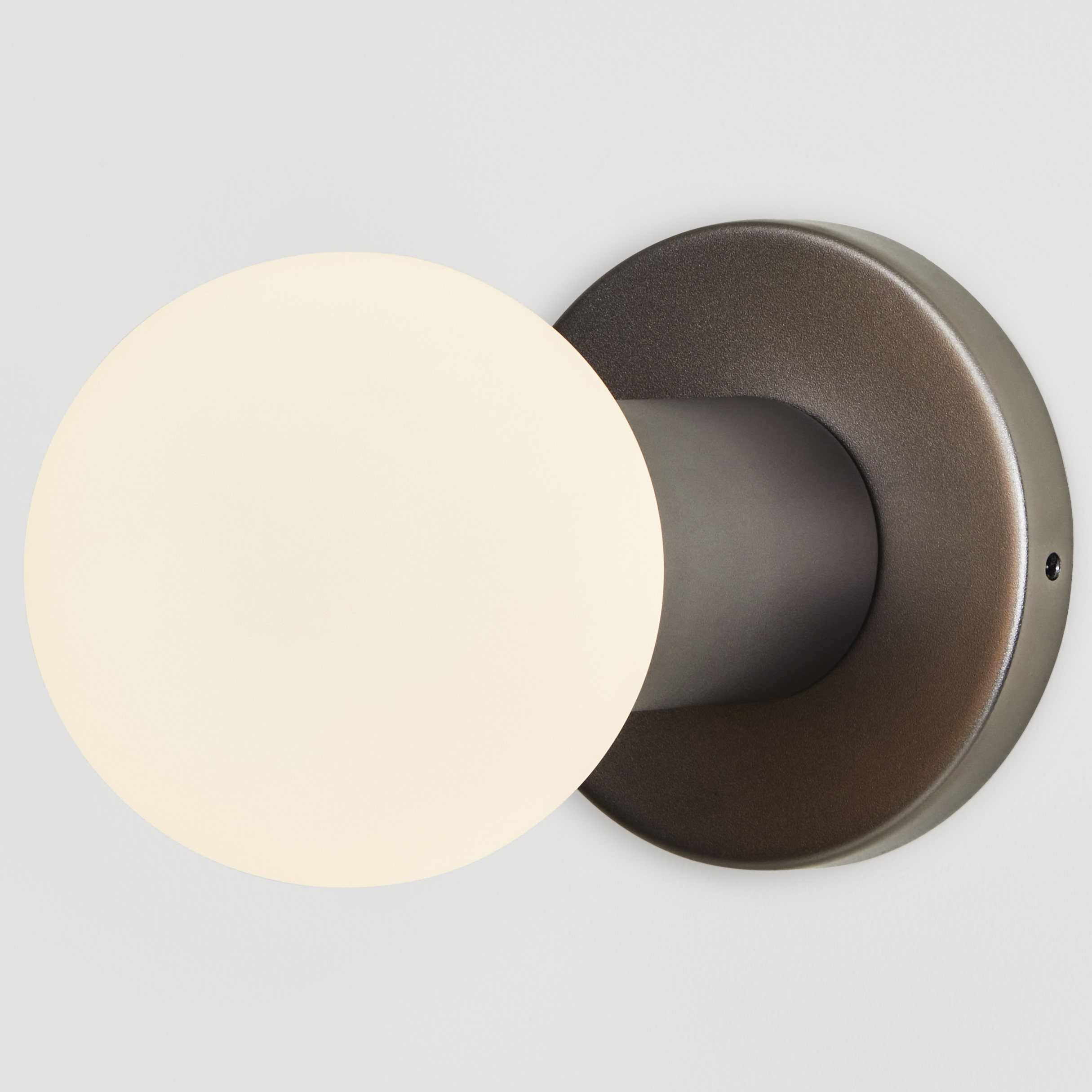 Wandlampe LOCHAN 11 cm, grau, aluminium, Tala