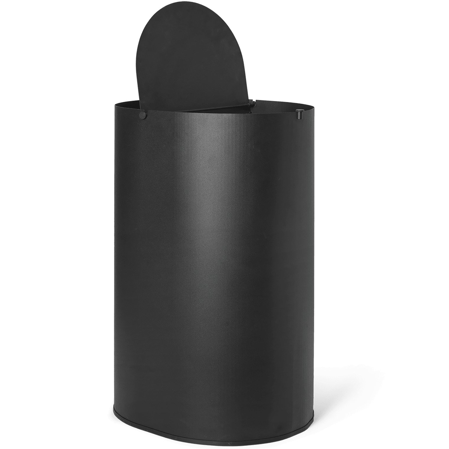 Mülleimer ENKEL 40 l, schwarz, Kohlenstoff stahl, ferm LIVING
