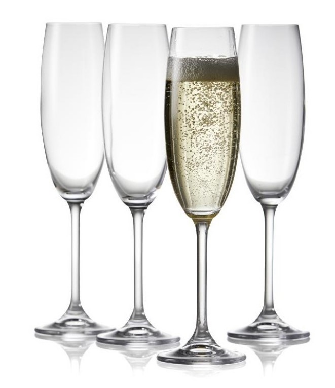 Champagnerglas 220 ml, 2er-Set, Bitz