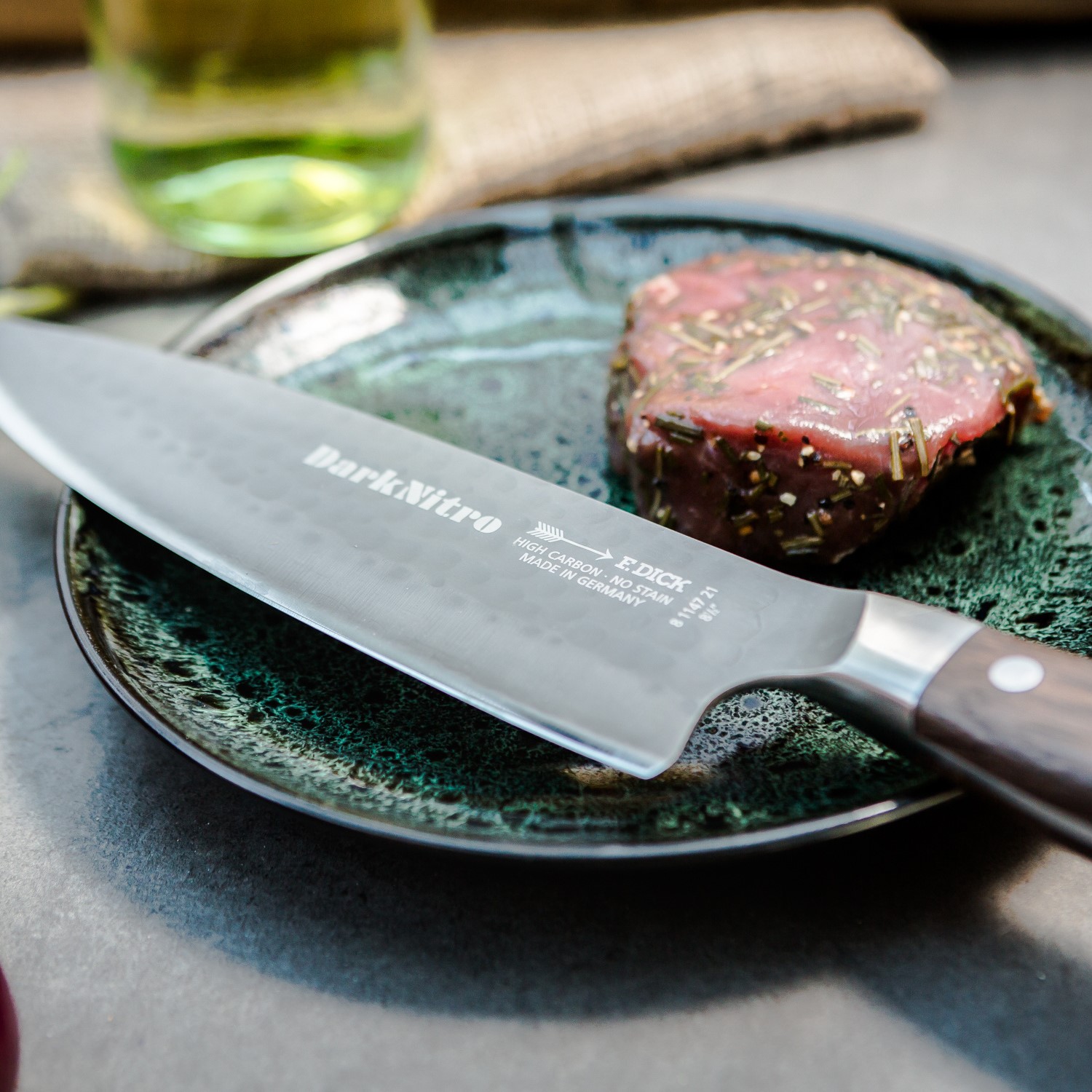 Chefmesser DARKNITRO 21 cm, braun, F.DICK