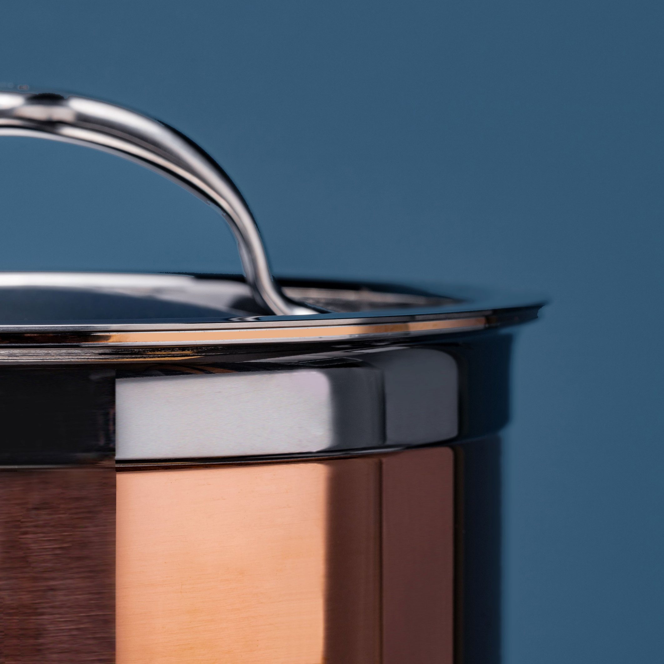 Kasserolle COPPERBOND 22 cm, 3,8 l, kupfer, Hestan