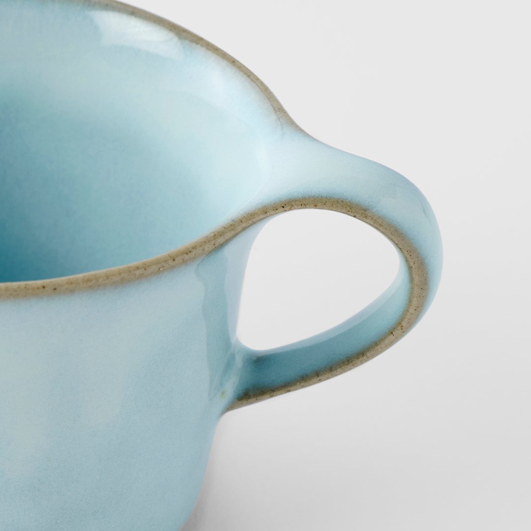 Becher 150 ml, blau, keramik, MIJ