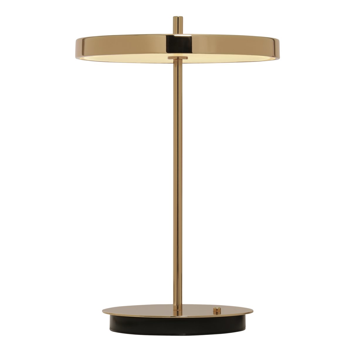Tischlampe tragbar ASTERIA MOVE 31 cm, gold, aluminium, Umage