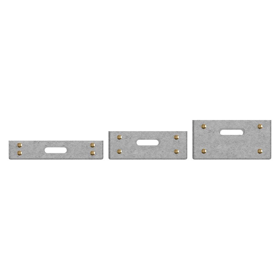 Schreibtisch-Organizer TRAY, set à 3 st, Licht grau, filz, Umage