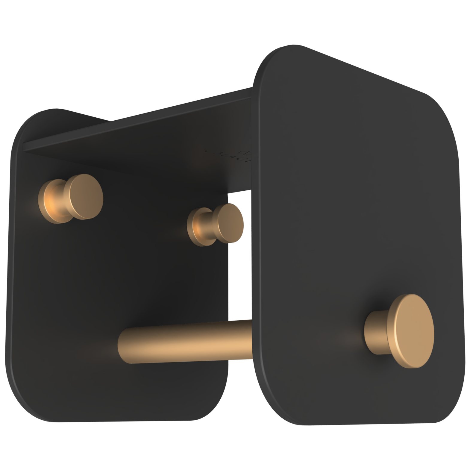 Kleiderhaken 10 cm einhängen, schwarz, stahl, Umage