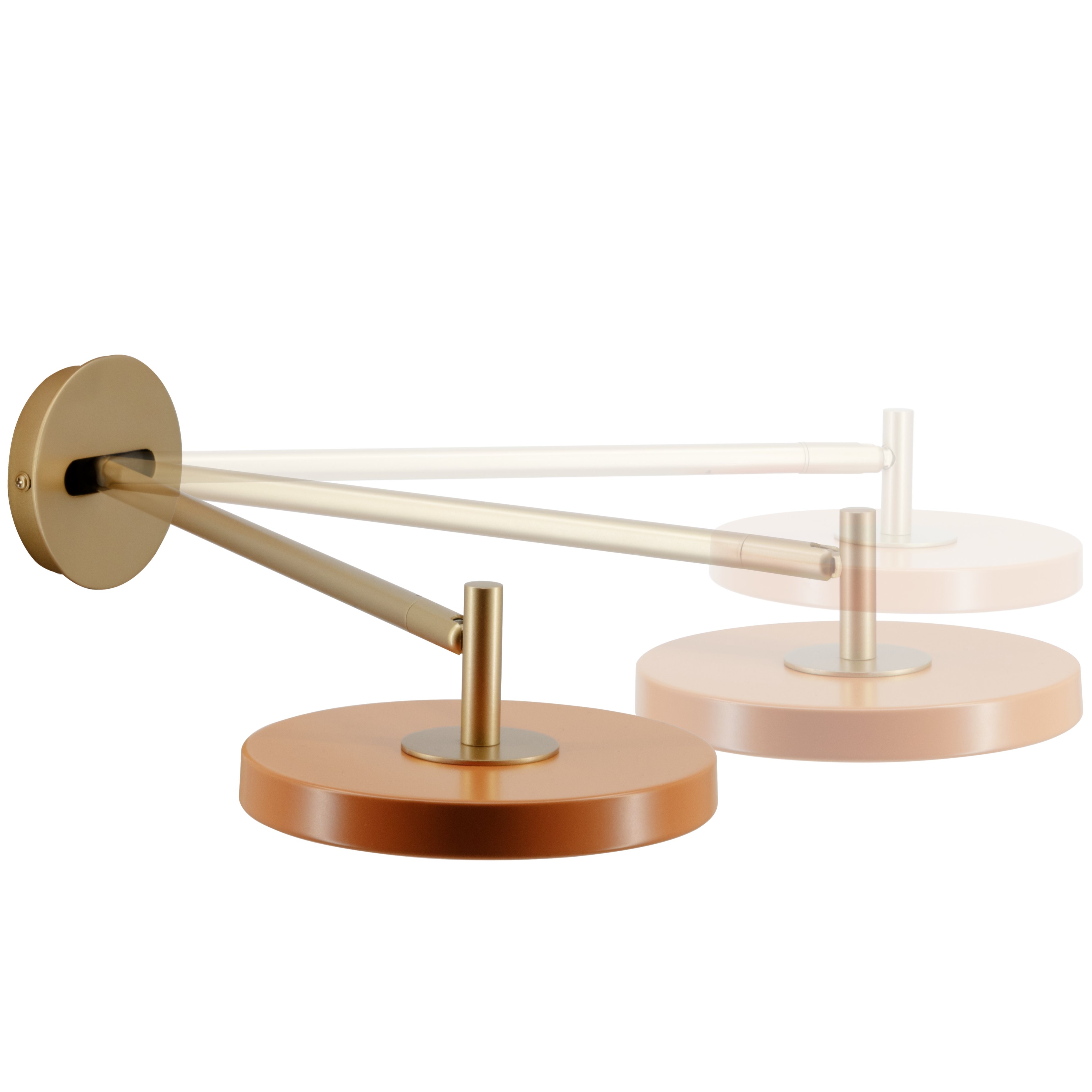 Wandlampe ASTERIA 15 cm, rosa, aluminium, Umage