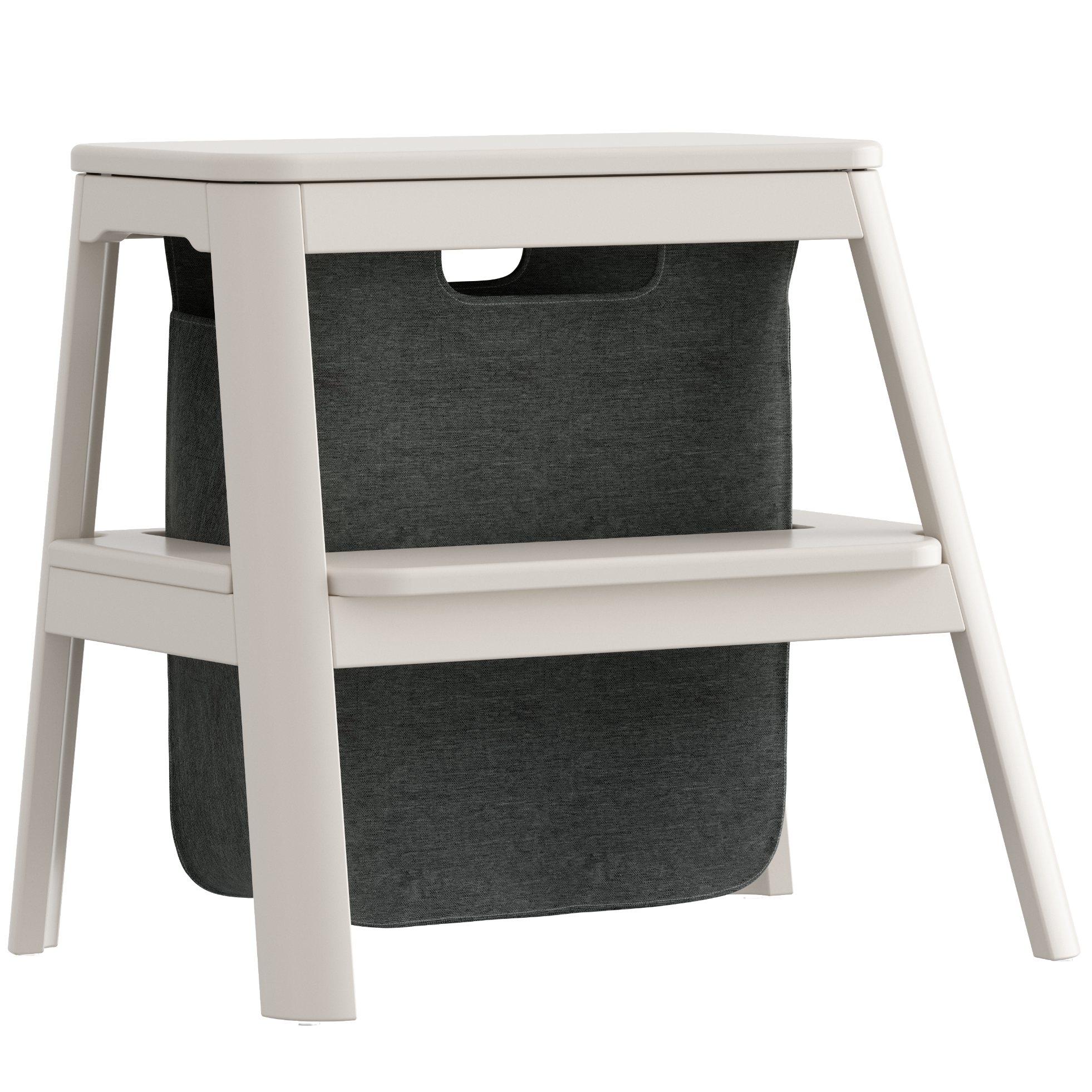 Tritthocker STEP IT UP 48 cm, weiß, holz, Umage