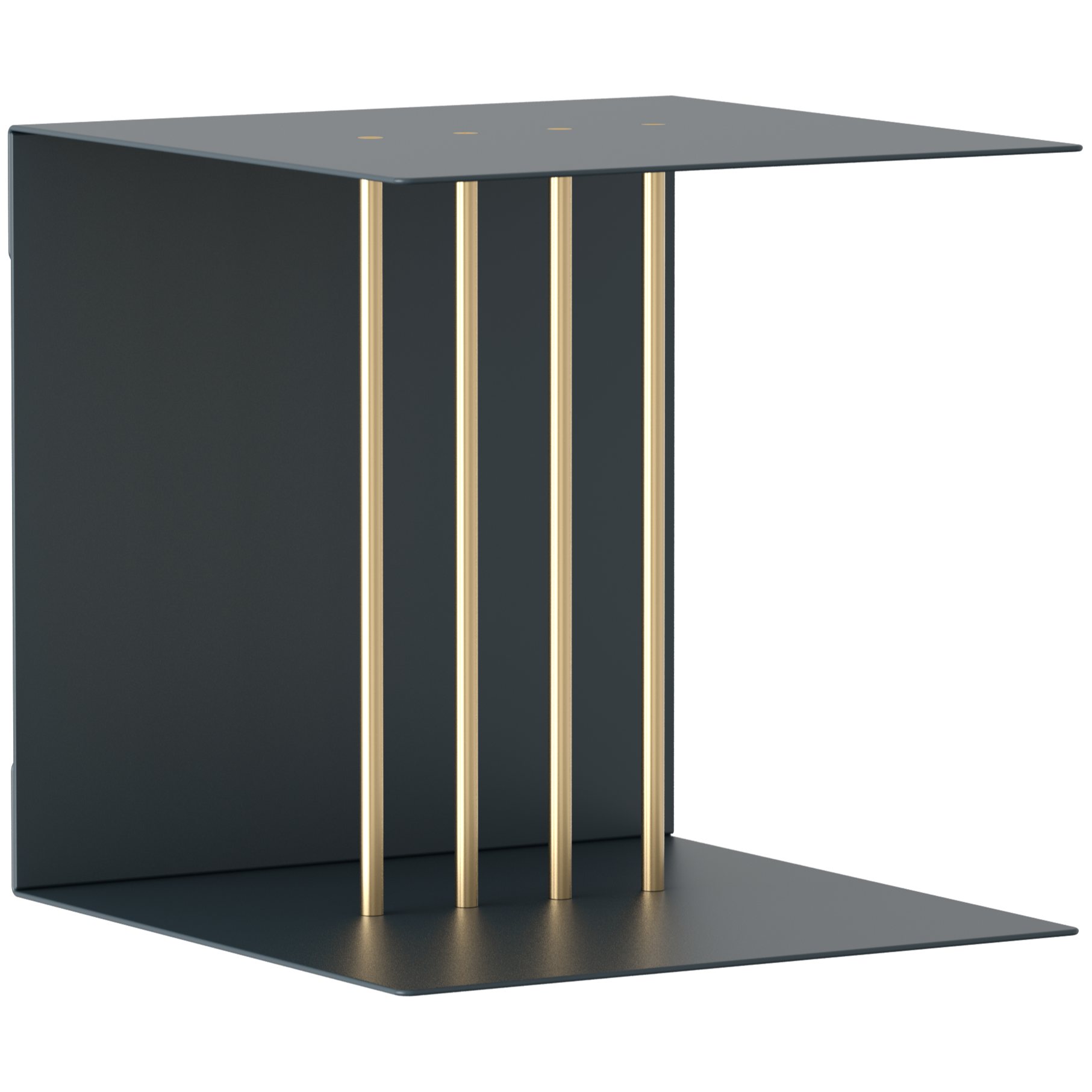 Regal TEASER 30 x 30 cm, grau, aluminium, Umage