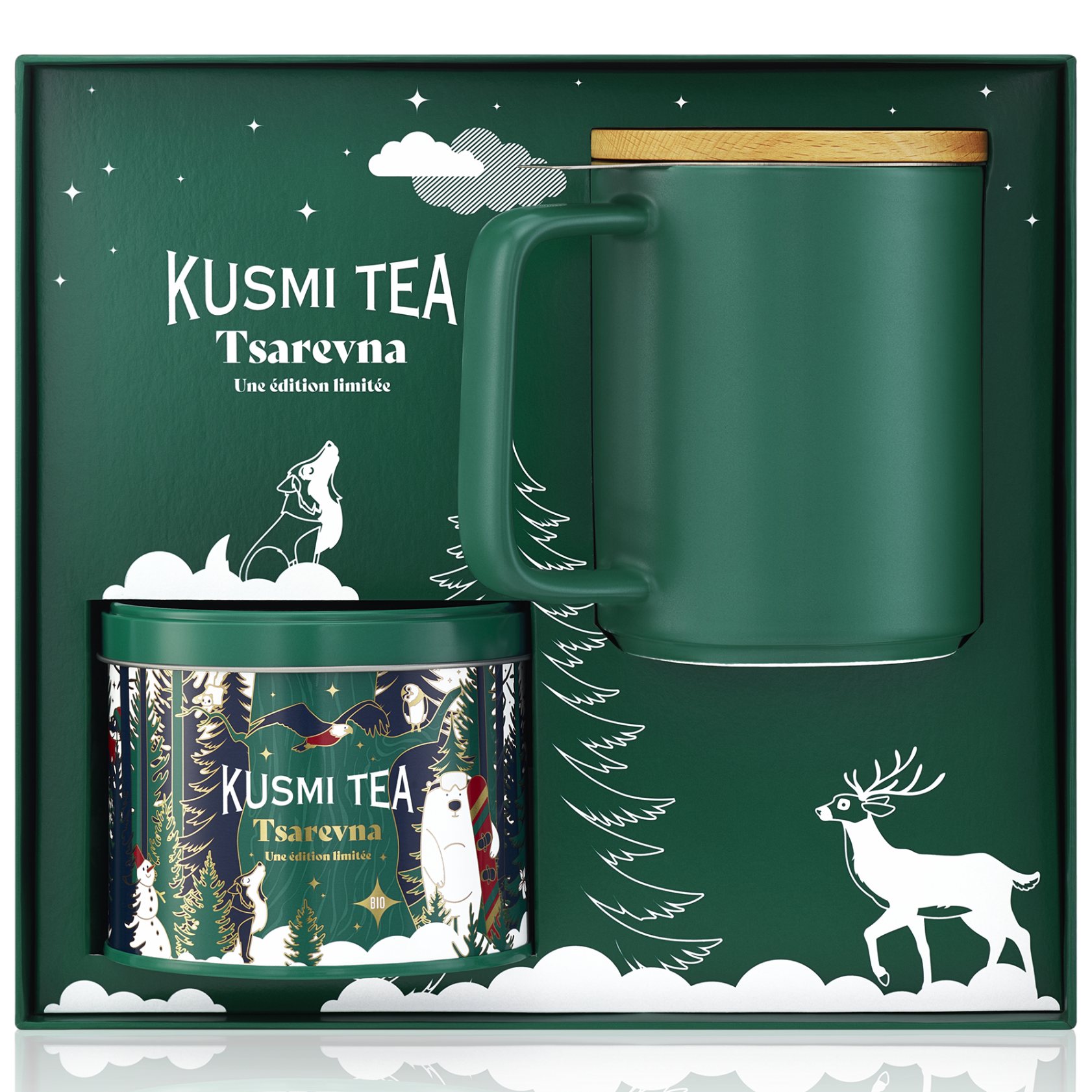 215460 4 cerny caj tsarevna 2024 120 g plechovka hrnek kusmi tea