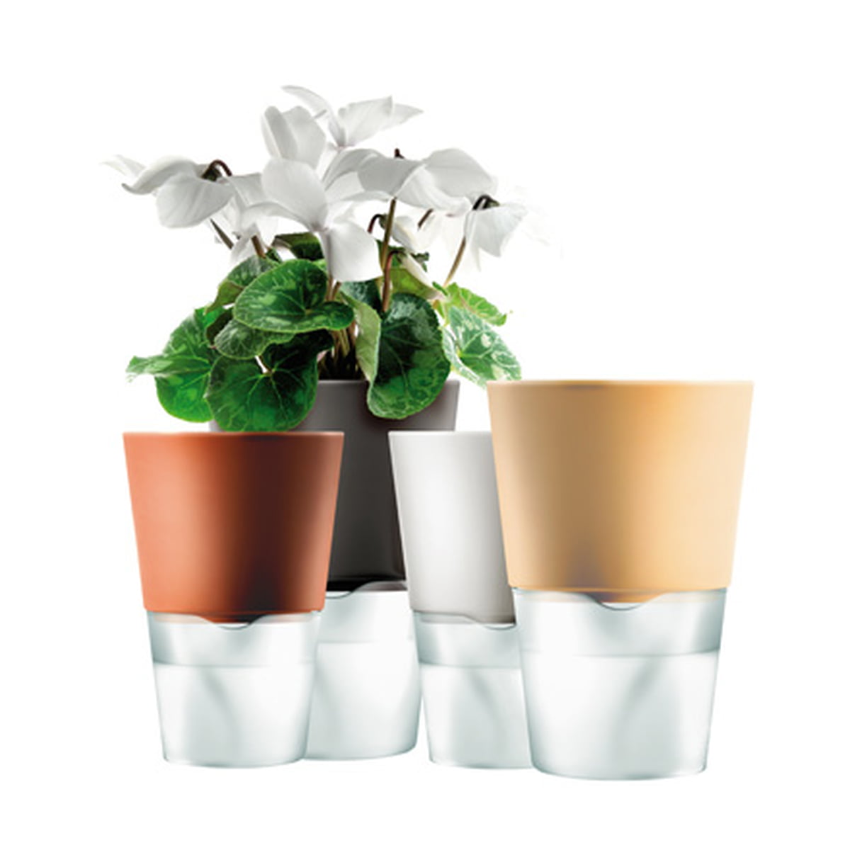 Blumentopf selbstbewässernd 11 cm, weiß, Eva Solo