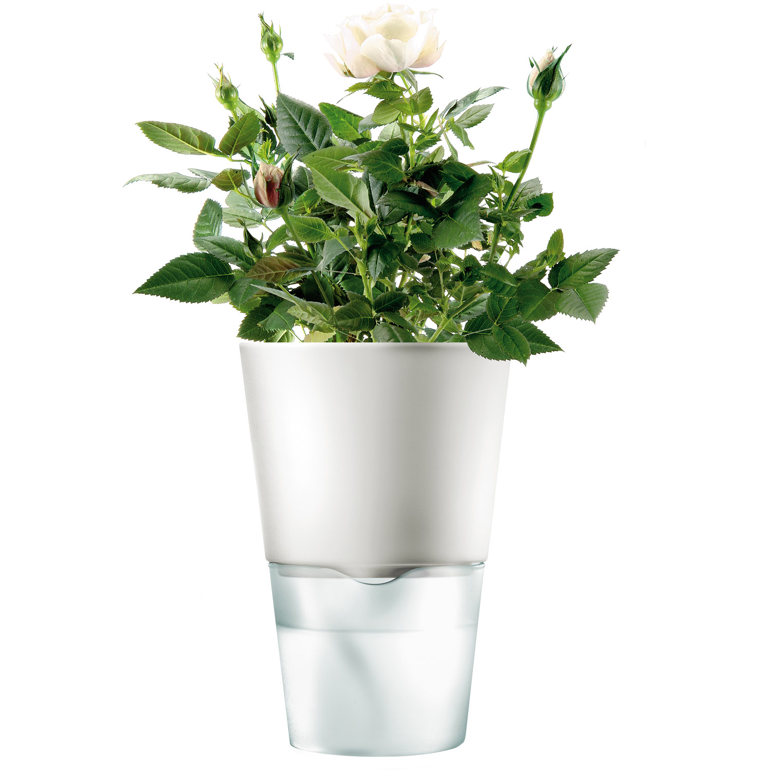 Blumentopf selbstbewässernd 11 cm, weiß, Eva Solo