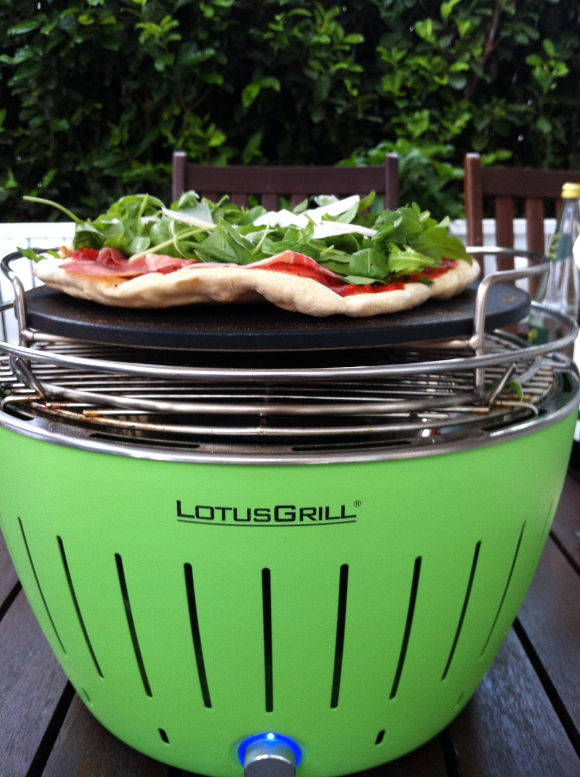 Tischgrill Holzkohlegrill, grün, LotusGrill