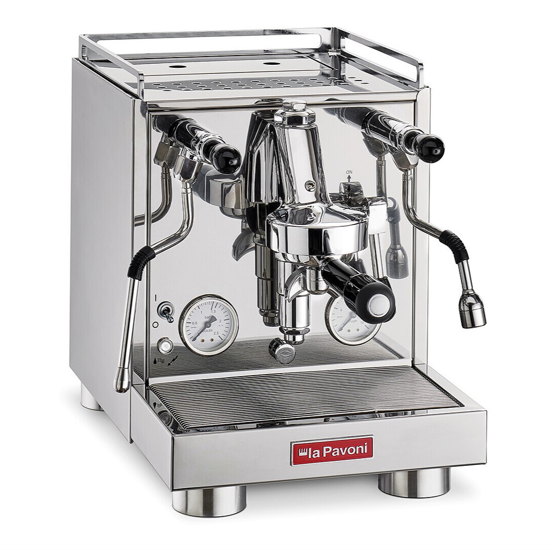 216089 pakovy kavovar cellini evoluzione poloprofesionalni stribrna la pavoni