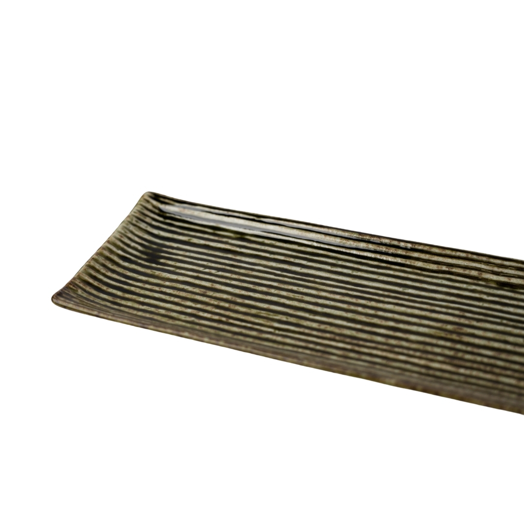 216596 2 servirovaci talir contour 33 x 10 5 cm zelena keramika mij