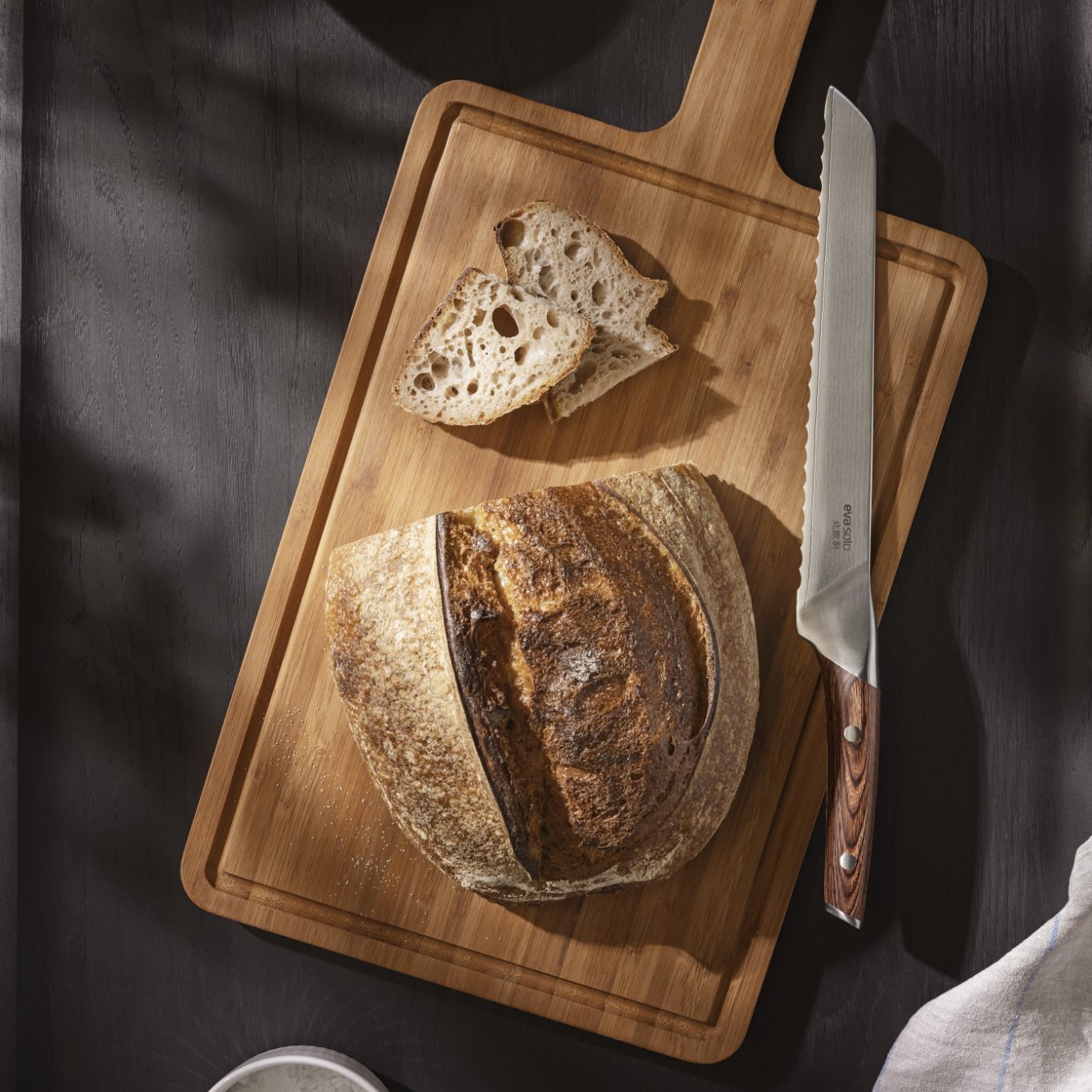 218066 1 prkenko na krajeni nordic kitchen 38 x 26 cm hneda bambus eva solo