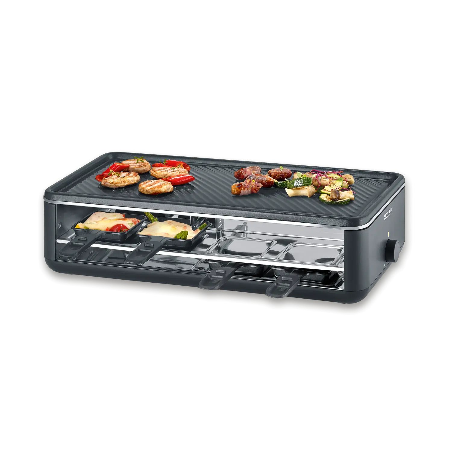 218777 4 raclette gril rg 2365 black line cerna severin