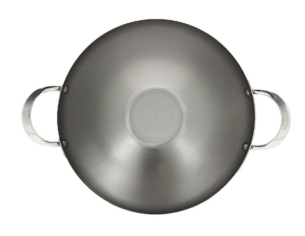 Wok MINERAL B 32 cm, 2 Griffe, Stahl, de Buyer