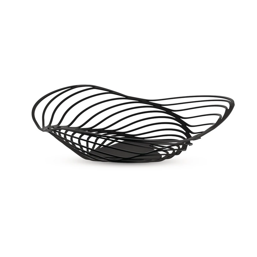 Obstschale TRINITY 33 cm, niedrig, schwarz, Alessi