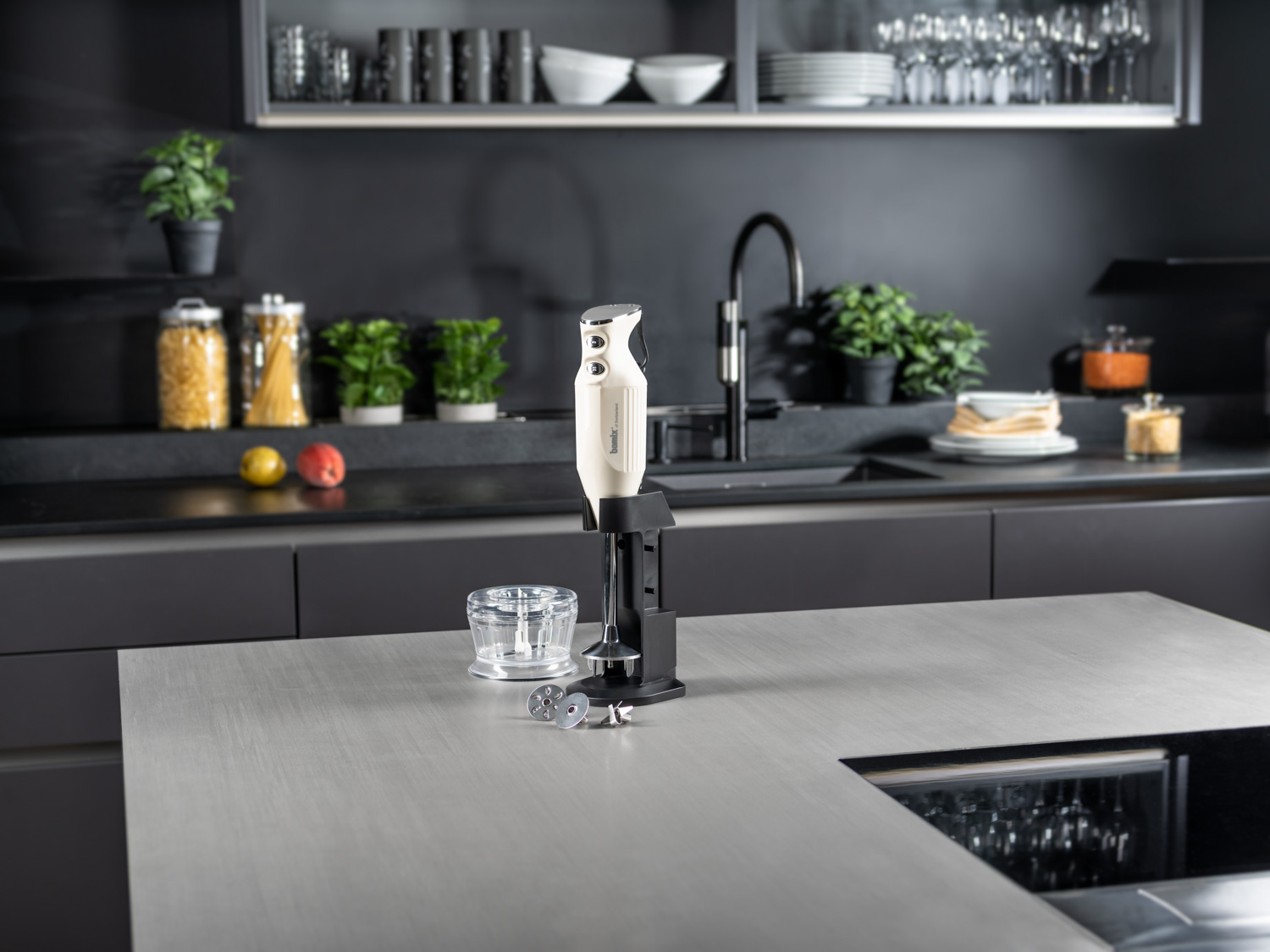 Stabmixer DELUXE Typ C, 200 W, Creme, Bamix