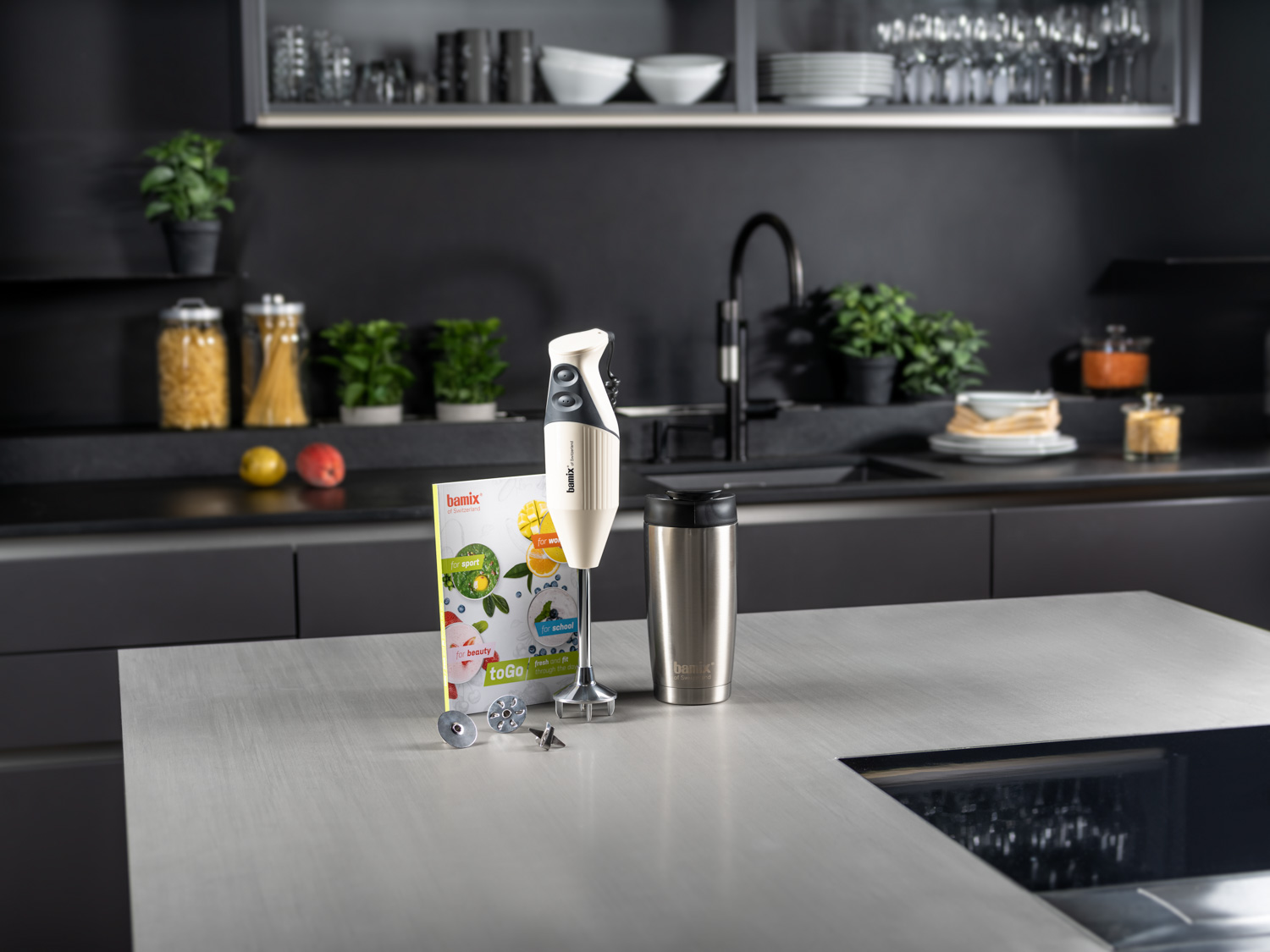 Stabmixer TOGO Typ D, 200 W, Creme, Bamix