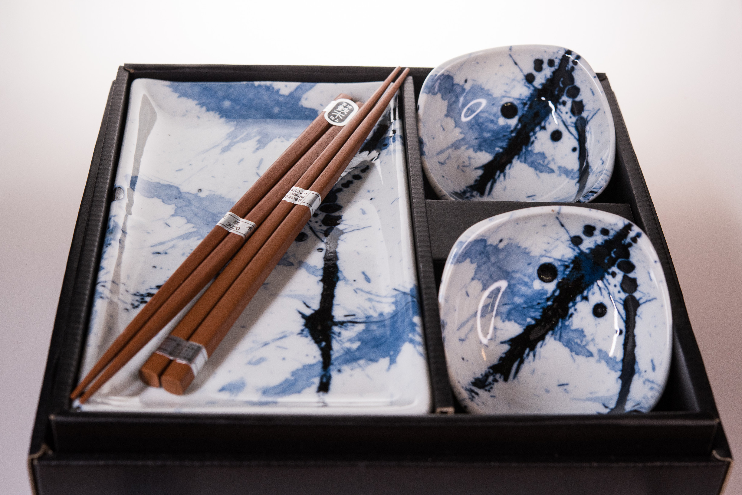 Sushi Set BLUE AND WHITE SAKURA, 6-teilig, MIJ