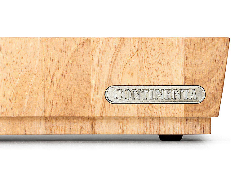 Schneidebrett LOG 48 x 36 x 7,3 cm, braun, Akazienholz, Continenta