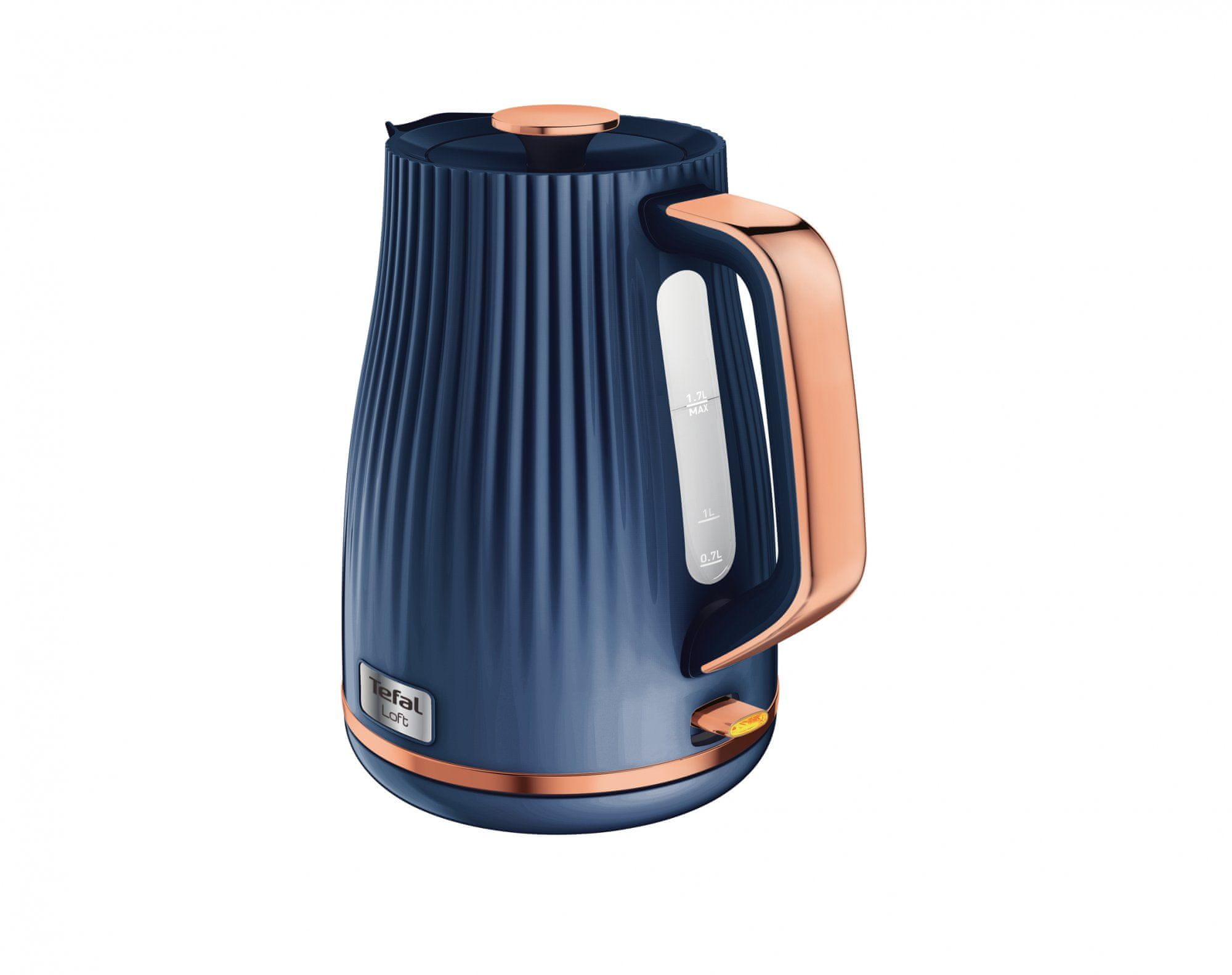 Wasserkocher THE LOFT 1,7 l, blau, Tefal