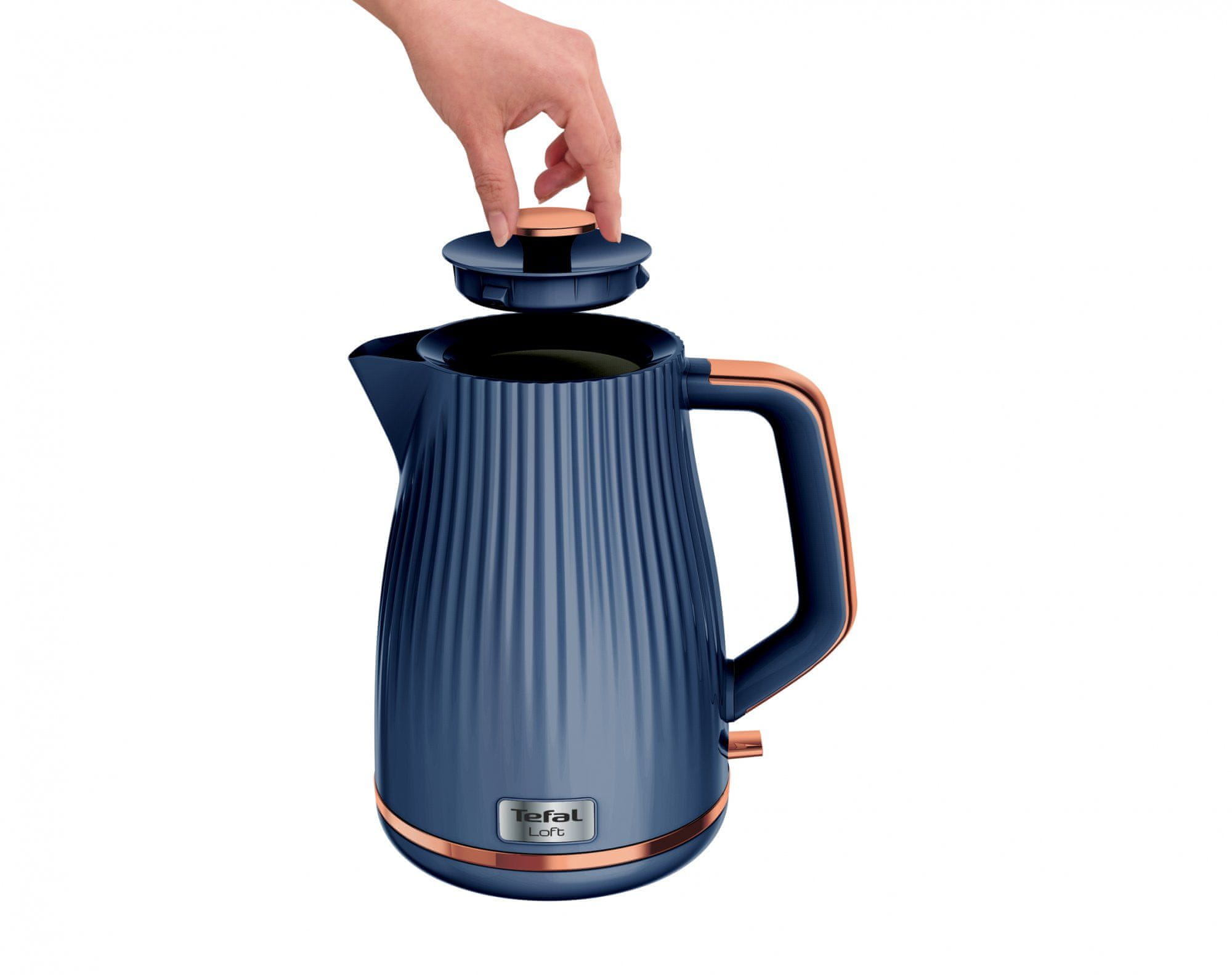 Wasserkocher THE LOFT 1,7 l, blau, Tefal