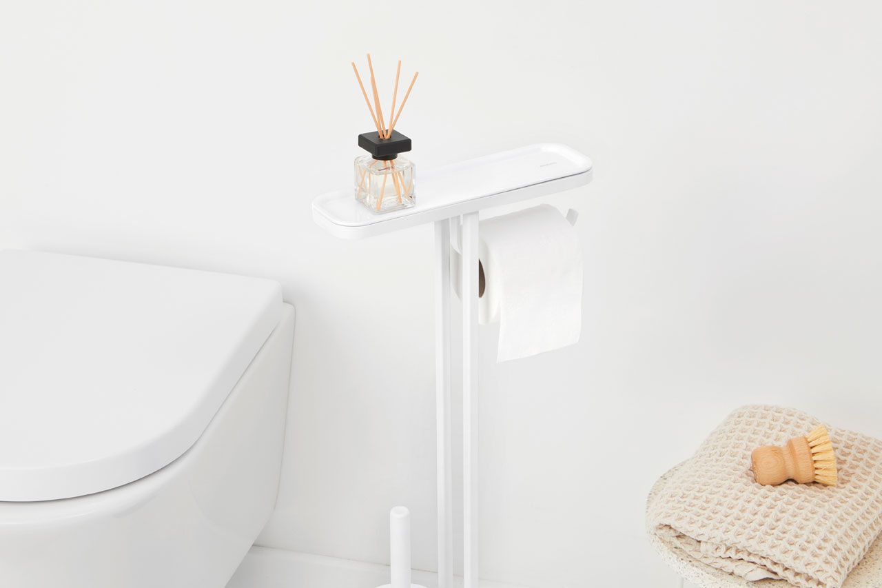 Toilettenbutler WC-Bürstengarnitur MINDSET, mneral white, Brabantia
