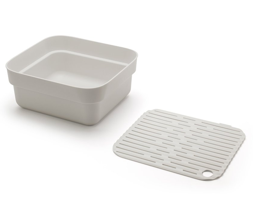 Spülschüssel, mit Tropfschale, hellgrau, Brabantia
