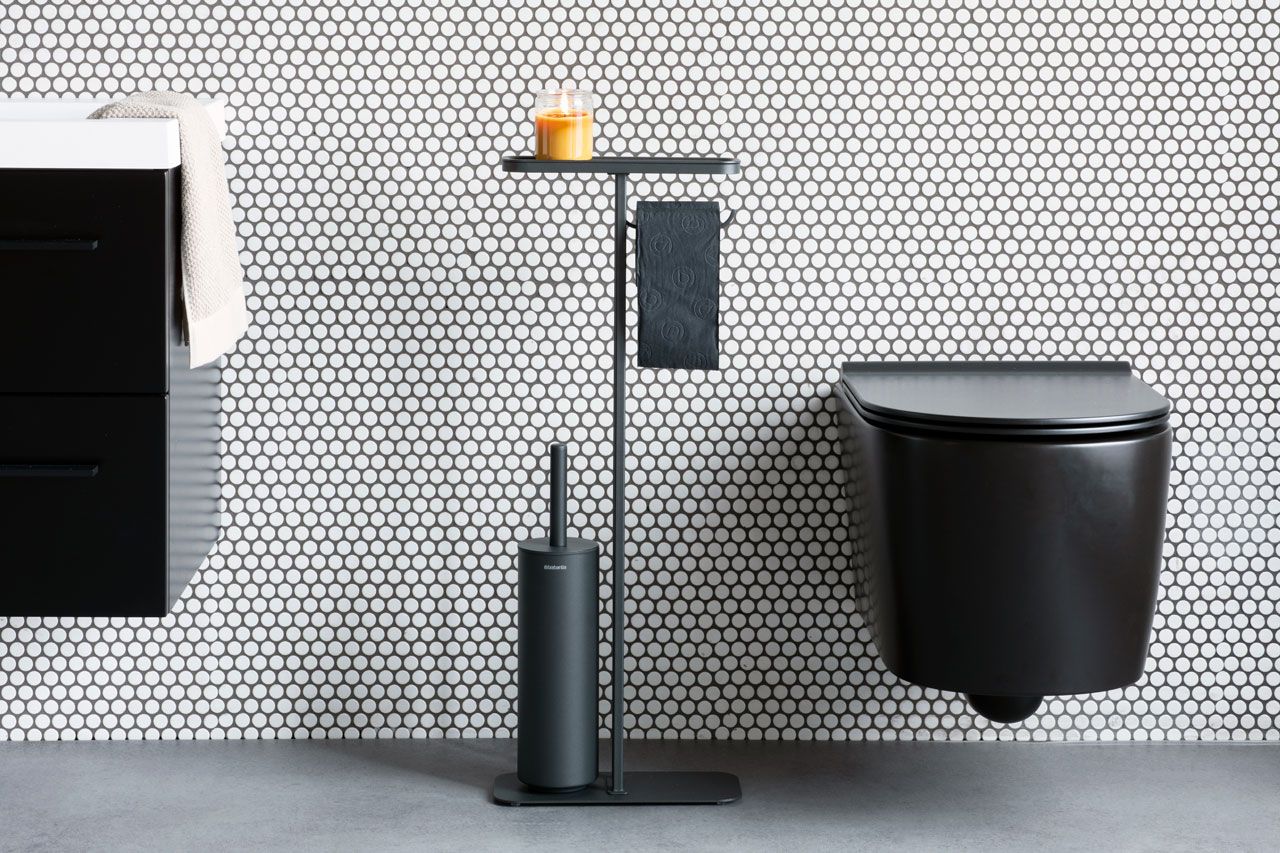 Toilettenbutler WC-Bürstengarnitur MINDSET, mineral grey, Brabantia