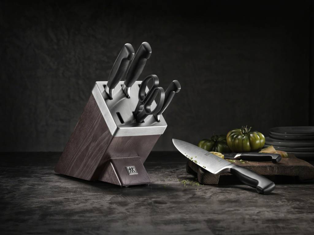 Messerblock Set FOUR STAR, 6-teilig, mit Schere, Zwilling