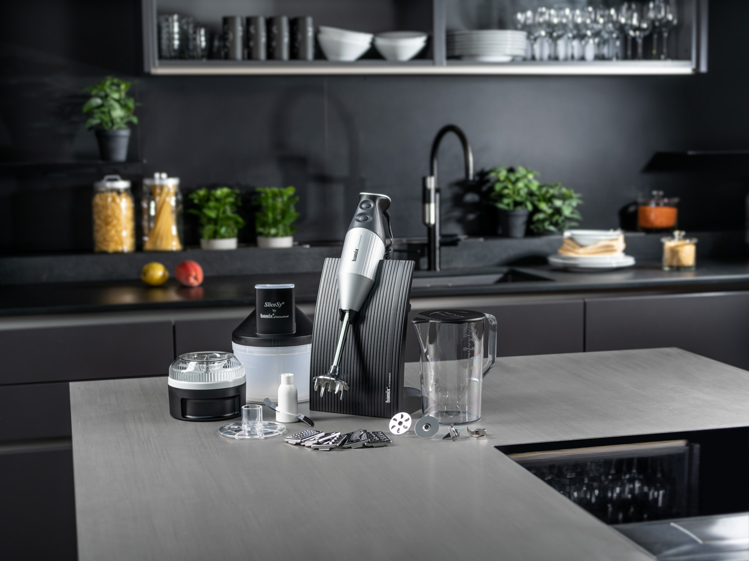 Stabmixer SUPERBOX Typ D, 200 W, Silber, Bamix