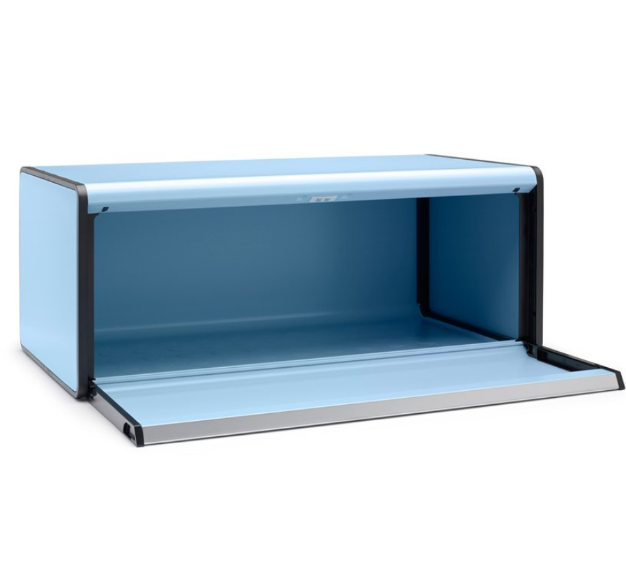 Klappbrotkasten FALL FRONT 18 l, hellblau, Edelstahl, Brabantia