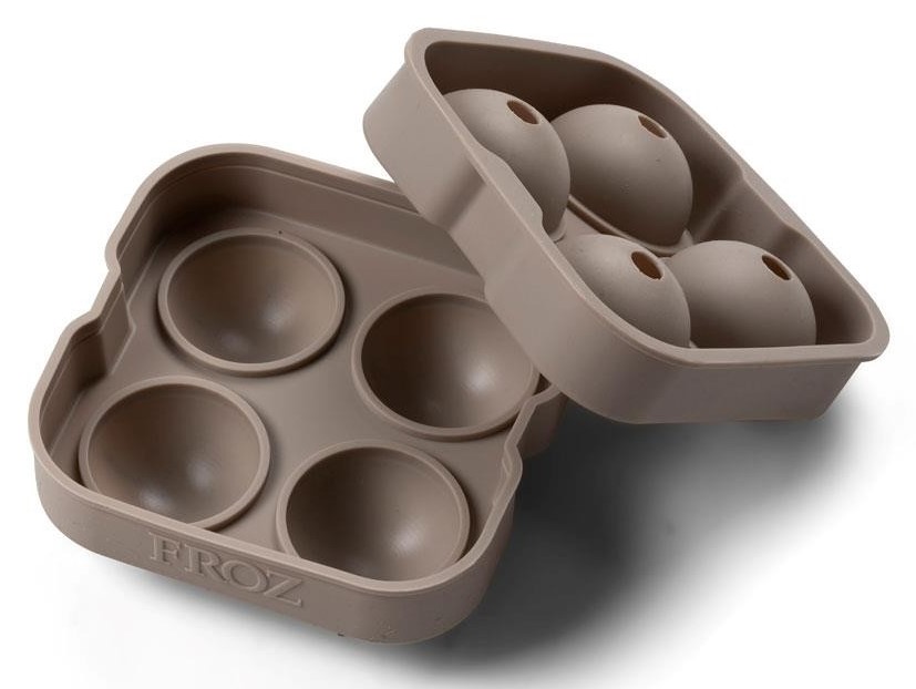 Eiskugelform, für 4 Eiskugeln, Silikon, Bitz