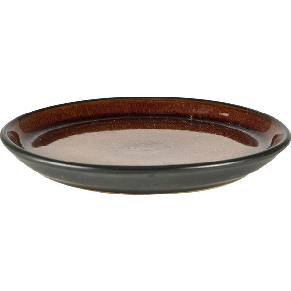 Dessertteller 17 cm, schwarz/bernstein, Bitz