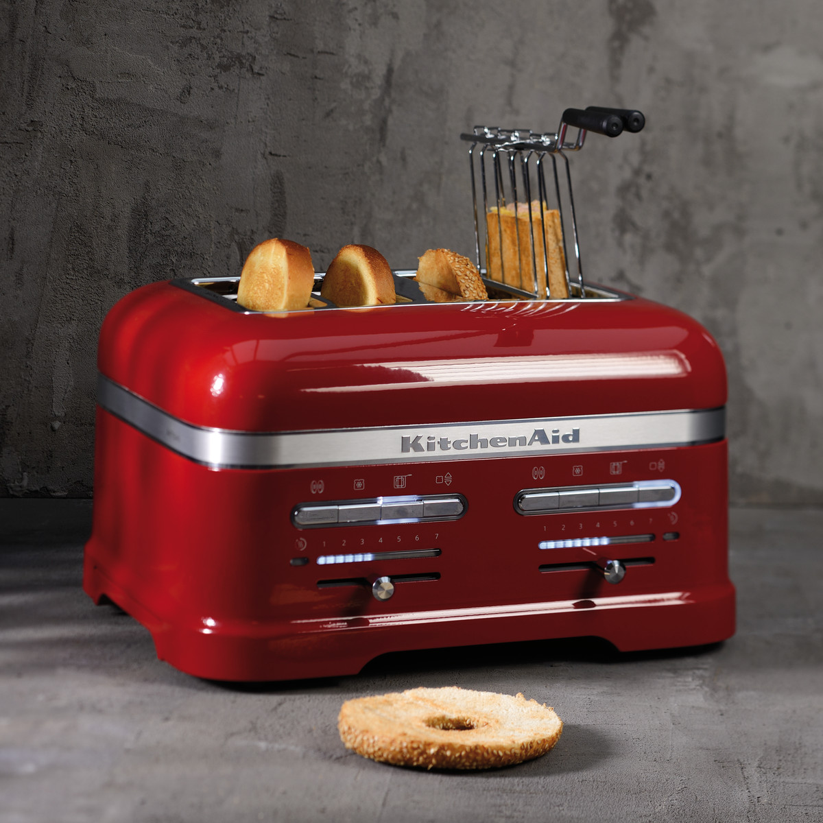 Toaster ARTISAN, 4 Scheiben, silbergrau, KitchenAid