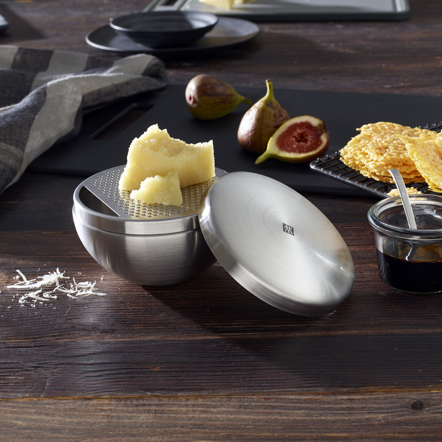 Parmesanreibe TWIN PURE , Stahl, Zwilling